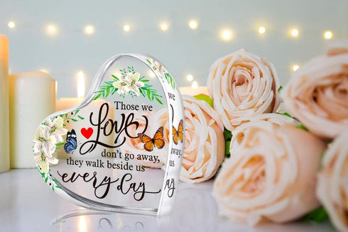 Heart Shape Memorial Gift for Loss of Mother or Father